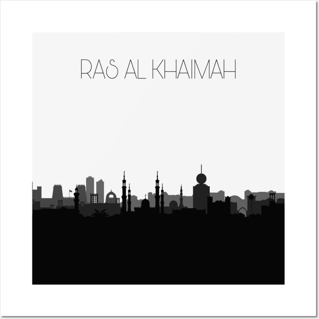 Ras Al Khaimah Skyline Wall Art by inspirowl